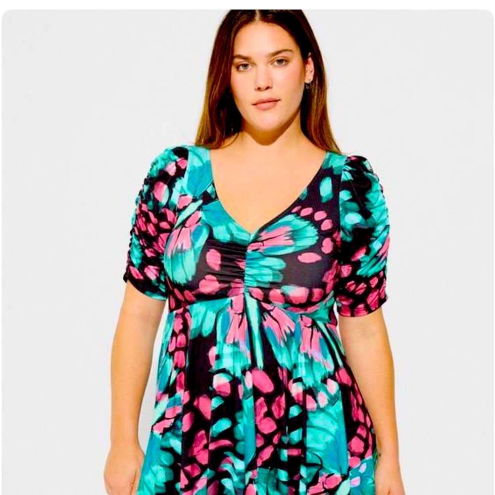 NWT Torrid Mini Studio Knit Skater Dress with Pockets